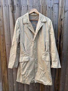 Etro Milano Light Beige Single-Breasted Trench Coat